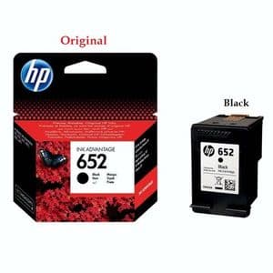 Hp Cartouche Ink Advantage 652 Black Compatible avec les imprimantes Deskjet Ink Advantage 1115, 2135, 3635, 3835, 3775
