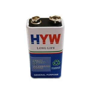 HYW Pile 6F22 9 Volts Usage Général Haute Fiabilité