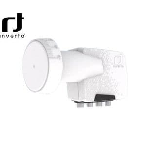 Inverto Tête Parabole LNB HOME PRO 40mm PLL Full HD 3D 4K HDTV ULN+ 4 Sortie - Blanc