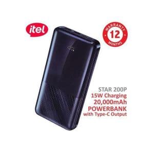 Itel Power Bank STAR200P Charge Rapide 20000 mAh Type-C 15W
