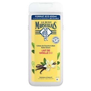 Le Petit Marseillais Crème de Douche Extra Douce Lait De Vanille Bio, 650ml