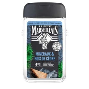 Le Petit Marseillais Gel Douche Homme Minéraux & Bois de Cèdre, 250 ml