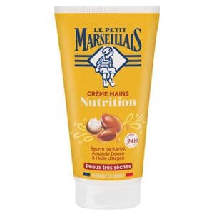 Le Petit Marseillais Crème Mains Nutrition Karité, Amande Douce & Argan, 75ml