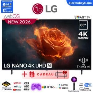 LG Smart TV NANOCELL 2026 - 65'' - UHD 4K - 65NU840B6LA - Nano AI