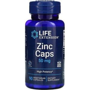 Life Extension Zinc, complément alimentaire , 50 mg - 90 gélules