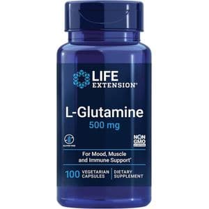Life Extension L-Glutamine, 500 mg, 100 Vegetarian Capsules