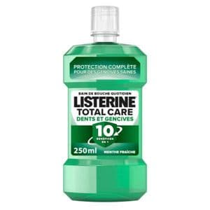 Listerine Bain de Bouche Total Care, Protection Dents et Gencives, 250ml