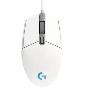 Logitech G102 Souris Gamer légère avec éclairage RVB personnalisable, 6 boutons programmables, capteur de qualité de jeu, suivi 8 K dpi, couleur 16,8 mn, poids léger (Blanc)
