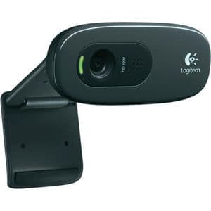 Logitech C270 Webcam HD, 720p/30ips, Appel Vidéo HD Large Champ de Vision, Correction de la Lumière, Micro Antiparasites, Skype, FaceTime, Hangouts, WebEx, PC/Mac/Portable/Tablette/Chromebook