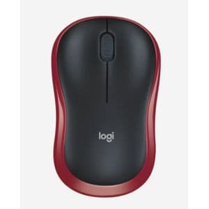 Logitech Wireless Mouse M185 Red, WER Occident Pack