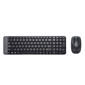 Logitech MK220 Combo Clavier et Souris Sans Fil pour Windows, Pile 24 Mois, Compatible avec PC et Ordinateur Portable - AZERTY