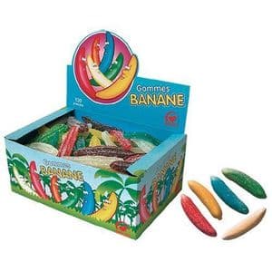 Macao Candy Gommes BANANE 130 pièces multicouleurs