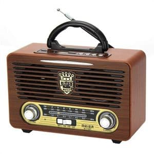Meier Radio Bluetooth M-115BT Design Classique, Haut-Parleur Portable SD/USB/FM