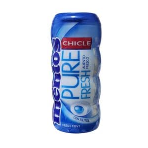 Mentos Pure Fresh Chewing-Gum Sans Sucres - A la Menthe - Haleine Pure – Boite de 15 Dragées