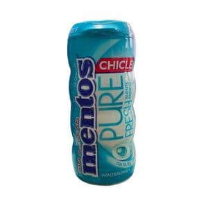 Mentos Pure Fresh Chewing-Gum Sans Sucres - Wintergreen - Haleine Pure – Boite de 15 Dragées