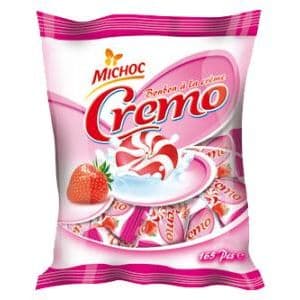 Michoc Candyo Crème – Bonbon au CREMO Fraise au Cœur Crémeux