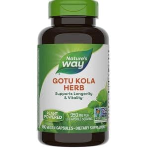 Nature'S Way Gotu kola, 475 mg, 100 capsules véganes *augmente la mémoire et la concentration*