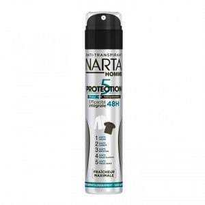 Narta - Deodorant Homme Atomiseur Anti-Transpirant Protection 5 Efficacite 48h - 200 ml