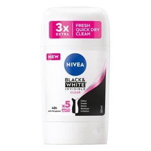 NIVEA Déodorant Stick Femme Black & White Invisible 50ml