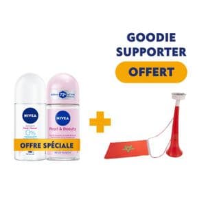 NIVEA lot de 2 Roll on Pearl & Beauty + Fresh flower = Vuvuzela OFFERTE