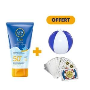 NIVEA SUN Lait Protecteur Kids SPF50+ 150ml = Jeux de carte + Ballon Offert