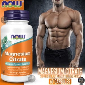 Now Foods Magnesium Citrate, Enzyme Function,Nervous System Support