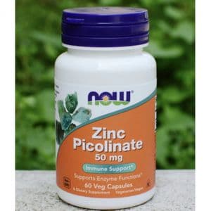 Now Foods Zinc Picolinate 60 Capsules Végétalienne Non - GMO