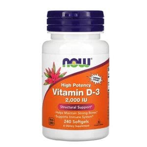 Now Foods Vitamine D-3 Forte Puissance 2000 UI 240 gélules