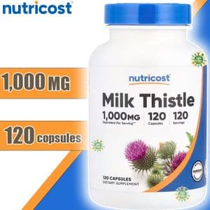 Nutricost Milk Thistle 1000 mg, 120 capsules. Chardon Marie 1000 mg