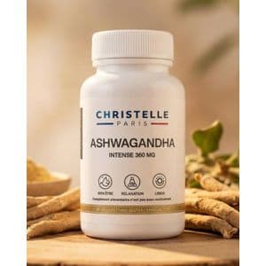 CHRISTELLE PARIS Ashwaganda Extra Fort - Anti-stress, Sommeil, Énergie, Bien-Être 360mg