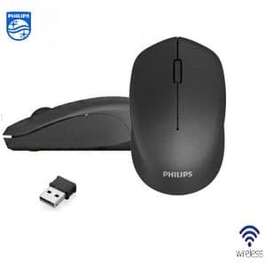 Philips M344 Souris sans Fil 10m, 2,4GHz avec Nano-Récepteur USB Suivi Laser 1600 PPP, 3 Boutons