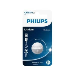 Philips CR2025 Pile X2 Bouton au Lithium 3 volts