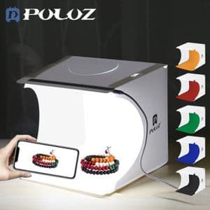 Puluz Studio photo 20 cm à éclairage LED / 550lm - 6 Couleurs de Fond