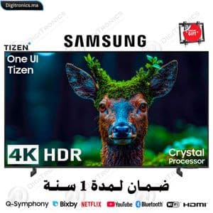 Samsung 85 4K Crystal UHD Smart TV One UI Tizen, HDR10+ OTS Lite, design MetalStream + Support gratuit, 85U8000F