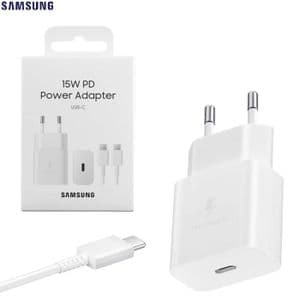 Samsung Chargeur Adaptateur 15W secteur Fast Type-C vers Type-C (EP-T1510XWEGWW)