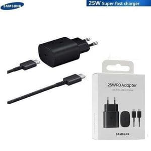 Samsung Chargeur originale 25w Ultra rapide secteur Type-C vers Type-C 25W avec câble
