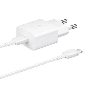 Samsung Chargeur secteur officiel 25W originale Ultra rapide avec câble USB C to USB C 12 mois de garantie