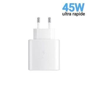 Samsung Chargeur adapter ultra Rapide 45W Type C sans câble