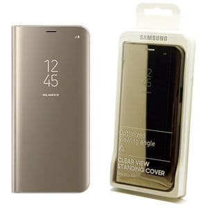 Samsung Clear View Standing Case for Galaxy S8 Plus - Gold