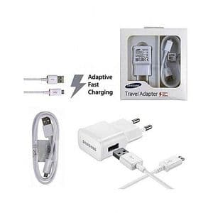 Samsung Chargeur secteur Rapide Quick Fast+Câble Micro USB Pour Smartphones -EP-TA20EWSUGWW