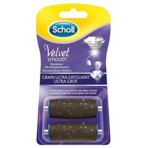 Scholl 2 Rouleaux de Remplacement pour Râpe Electrique Pieds Exfoliant Anti-callosités