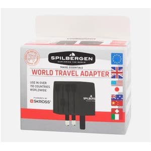 Spilbergen Adaptateur de voyage universel utilisable dans plus de 150 pays - 2 pôles