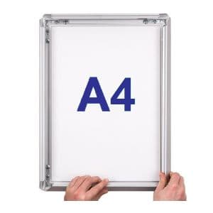 Standard Cadre Clic Clac Aluminium Couleur Argent Format A4