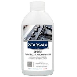 Starwax ALU-INOX-CHROME-ETAIN Nettoyant Spécial L 'inox , Chrome 250ML