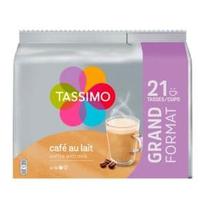 Tassimo Café au Lait Grand Format - 21 Dosettes - Origine France