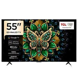 TCL GoogleTv - Premuim – QD – Mini LED – 4K 55 – 144HZ VRR – HDR10 – 55C6K