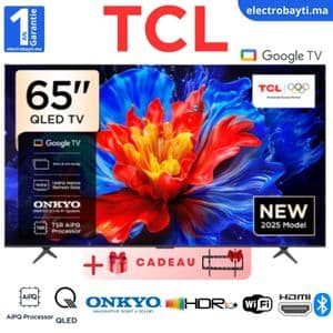 TCL 65P8K – 65 GoogleTv – Gaming pro – QLED 4K UHD – 144HZ Native – HDR10+ – Onkyo sound