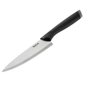 Tefal Couteau à Pain - Lame Acier Inoxydable & Manche Confort - Pour Trancher - 20cm Noir