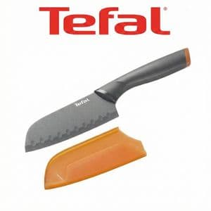 Tefal Couteau Santoku Fresh Kitchen 12cm avec Étui Orange