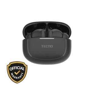 Tecno Buds 4 Air ENC TWS Earbuds - 22 Hours Playtime - AI ENC - BT5.4 - IPX4 - Black
